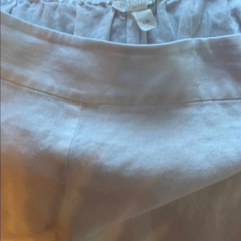 Chic White Linen Pants - Picture 2 of 5